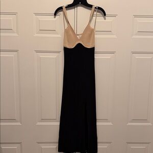 Black and Tan knit Dress